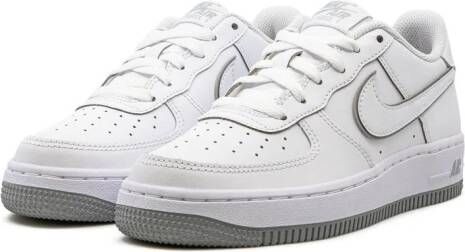 Nike Kids Air Force 1 Low "Coral Chalk Laser Orange" sneakers White