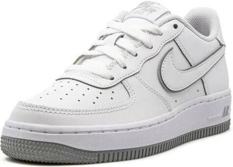 Nike Kids Air Force 1 Low "Coral Chalk Laser Orange" sneakers White