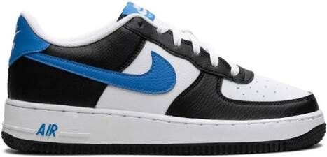 Nike Kids Air Force 1 Low "Light Photon Blue" sneakers Black