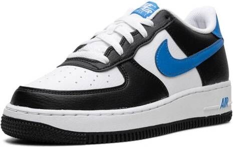 Nike Kids Air Force 1 Low "Light Photon Blue" sneakers Black