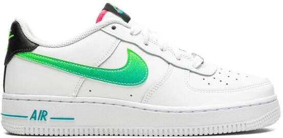 Nike Kids Air Force 1 Low Lv8 "White Aquamarine" sneakers