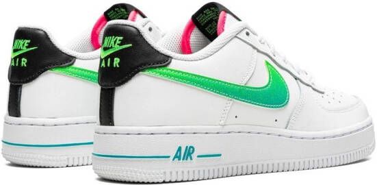 Nike Kids Air Force 1 Low Lv8 "White Aquamarine" sneakers