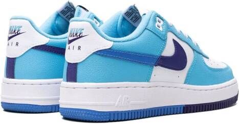 Nike Kids Air Force 1 Low Split "Light Photo Blue" sneakers White