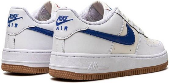 Nike Kids Air Force 1 Low "White Game Royal" sneakers