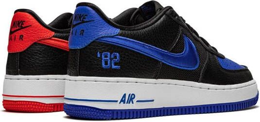Nike Kids Air Force 1 Low L8 "Black Chile Racer Blue" sneakers