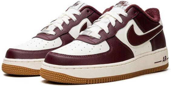 Nike Kids Air Force 1 LV8 "College Pack Night Maroon" sneakers Red