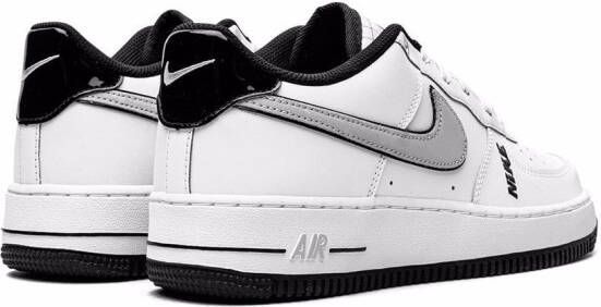 Nike Kids Air Force 1 LV8 "Motocross White Grey Black" sneakers