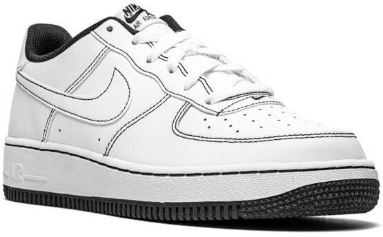 Nike Kids Air Force 1 Low '07 "Contrast Stitching White Black" sneakers