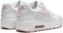 Nike Kids Air Max 90 Leather "White Pink Foam" sneakers - Thumbnail 3