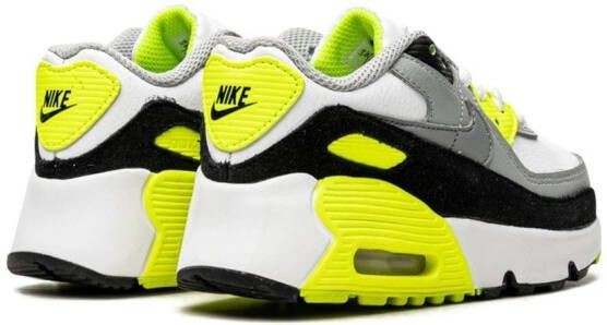 Nike Kids Air Max 90 "Grey White Black Volt" sneakers