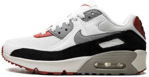 Nike Kids Air Max 90 "LTR Photon Dust Varsity Red" sneakers White