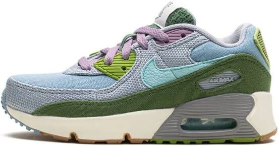 Nike Kids Air Max 90 SE "Sun Club Worn Blue Treeline" sneakers