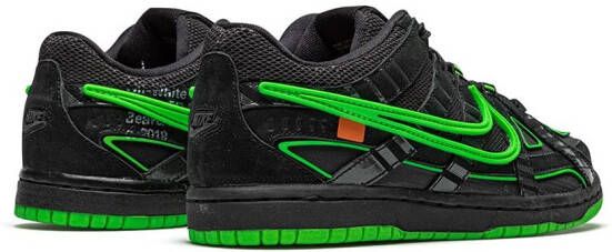 Nike Kids x Off-White Air Rubber Dunk "Green Strike" sneakers Black