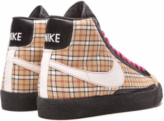 Nike Kids Blazer Mid "Plaid" sneakers Brown