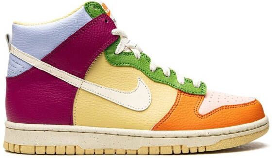 Nike Kids Dunk High Next Nature"Multicolor" sneakers Yellow