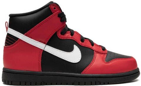 Nike Kids Dunk High "Black Red" sneakers