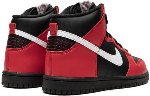 Nike Kids Dunk High "Black Red" sneakers