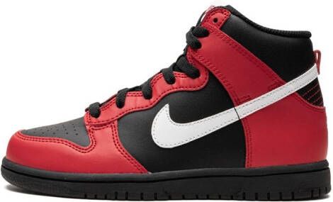 Nike Kids Dunk High "Black Red" sneakers