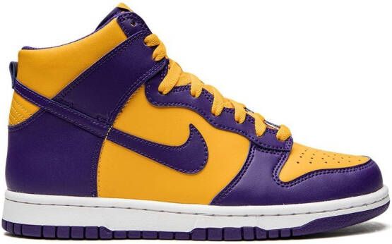 Nike Kids Dunk High "Lakers" sneakers Purple
