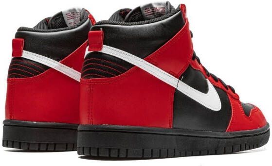 Nike Kids Dunk High "Black Red" sneakers