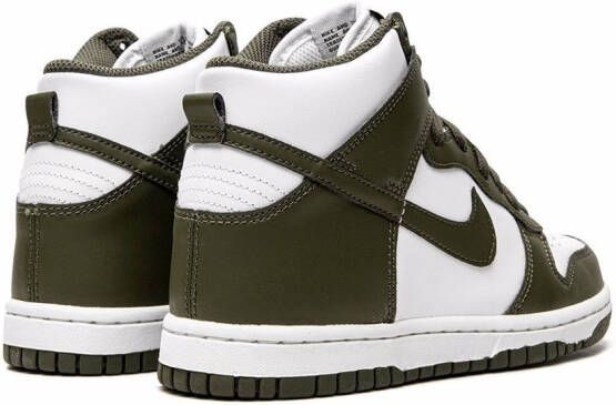 Nike Kids Dunk High "Cargo Khaki" sneakers White