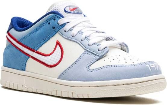 Nike Kids Dunk Low "Armory Blue Red Mesh" sneakers