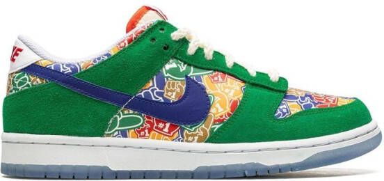 Nike Kids Dunk Low "Foam Finger" sneakers Green