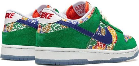 Nike Kids Dunk Low "Foam Finger" sneakers Green