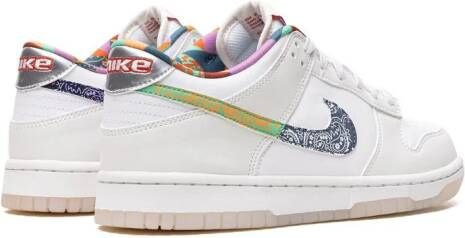 Nike Kids Dunk Low "Multi Color Paisley" sneakers White