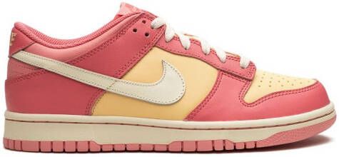 Nike Kids Dunk Low "Strawberry Peach Cream" sneakers Red