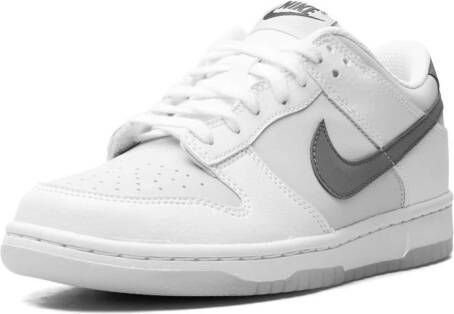 Nike Kids Dunk Low "Reflective Swoosh" sneakers White