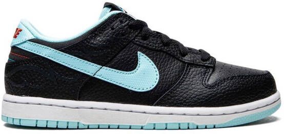 Nike Kids Dunk Low SE "Barbershop" sneakers Black