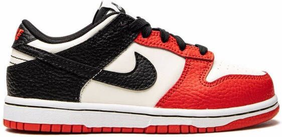 Nike Kids Dunk Low "NBA Chicago Bulls" sneakers White