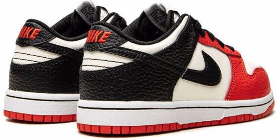 Nike Kids Dunk Low "NBA Chicago Bulls" sneakers White