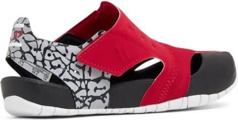 Nike Kids Jordan Flare cut-out sandals Red