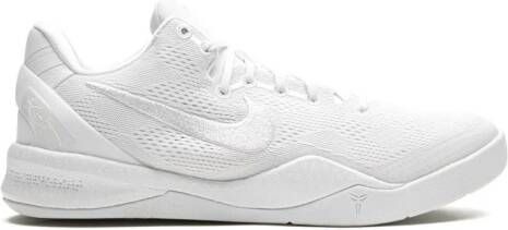 Nike Kids Kobe 8 Protro "Triple White" sneakers