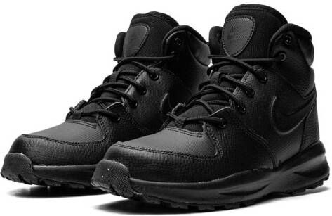 Nike Kids Manoa Leather "Triple Black" sneakers