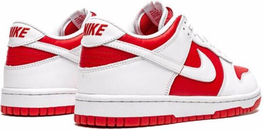 Nike Kids Dunk Low "White University Red" sneakers