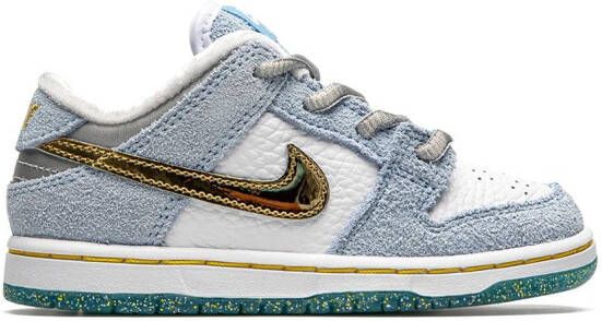 Nike Kids x Sean Cliver SB Dunk Low Pro QS (Td) "Holiday Special" sneakers Grey