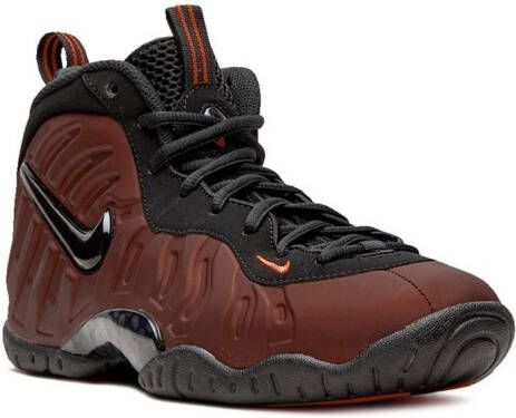 Nike Kids Little Posite Pro high-top sneakers Brown