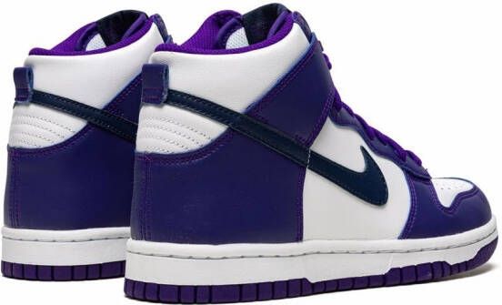 Nike Kids Dunk High "Electro Purple Midnght Navy" sneakers Blue