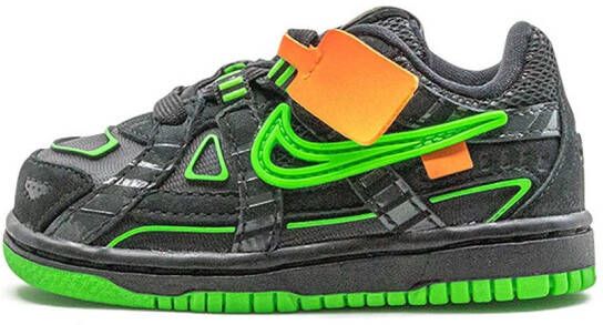 Nike Kids Rubber Dunk "Green Strike" sneakers Black