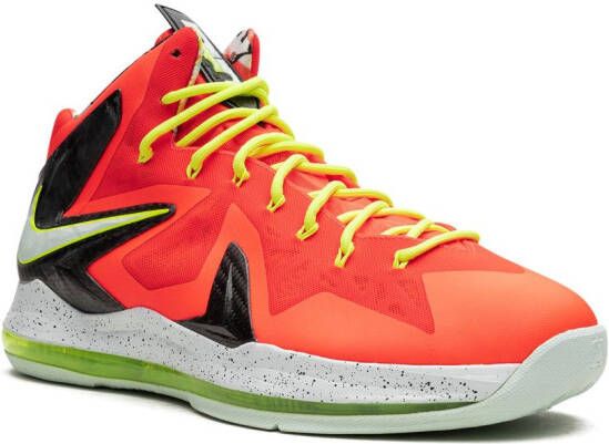 Nike LeBron 10 P.S Elite "Total Crimson" sneakers Orange
