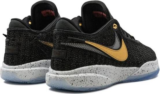 Nike LeBron 20 "Black Metallic Gold" sneakers