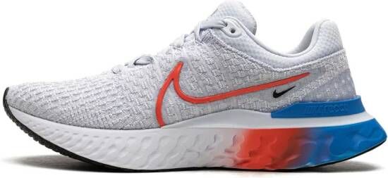 Nike React Infinity Run FK 3 "Grey Bright Crimson" sneakers White
