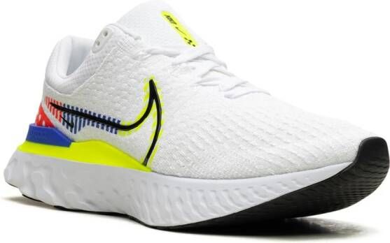 Nike React Infinity Run Flyknit 3 Premium "White Racer Blue Volt" sneakers