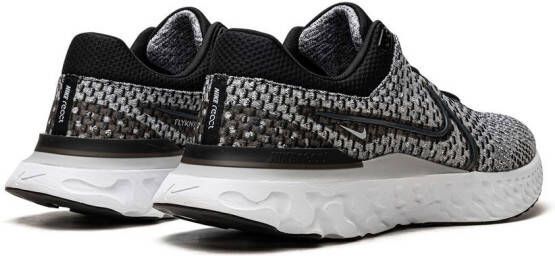 Nike React Infinity Run Flyknit 3 "Black Grey Fog White Dark Smok" sneakers