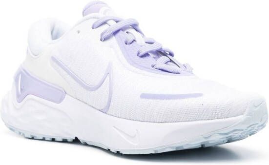Nike Renew Run 4 lace-up sneakers White