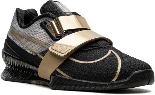 Nike Romaleos 4 "Black Metallic Gold" weightlifting shoes