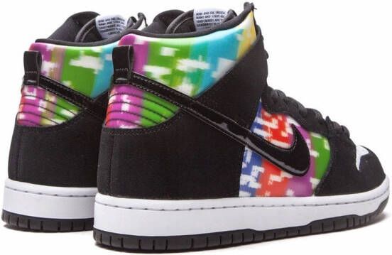 Nike SB Dunk High "TV Signal" sneakers Black